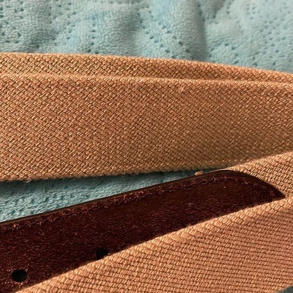 Tommy Hilfiger Men's size 38-40 Canvas‎ with Leather ends Casual Belt preowned. - Picture 4 of 7